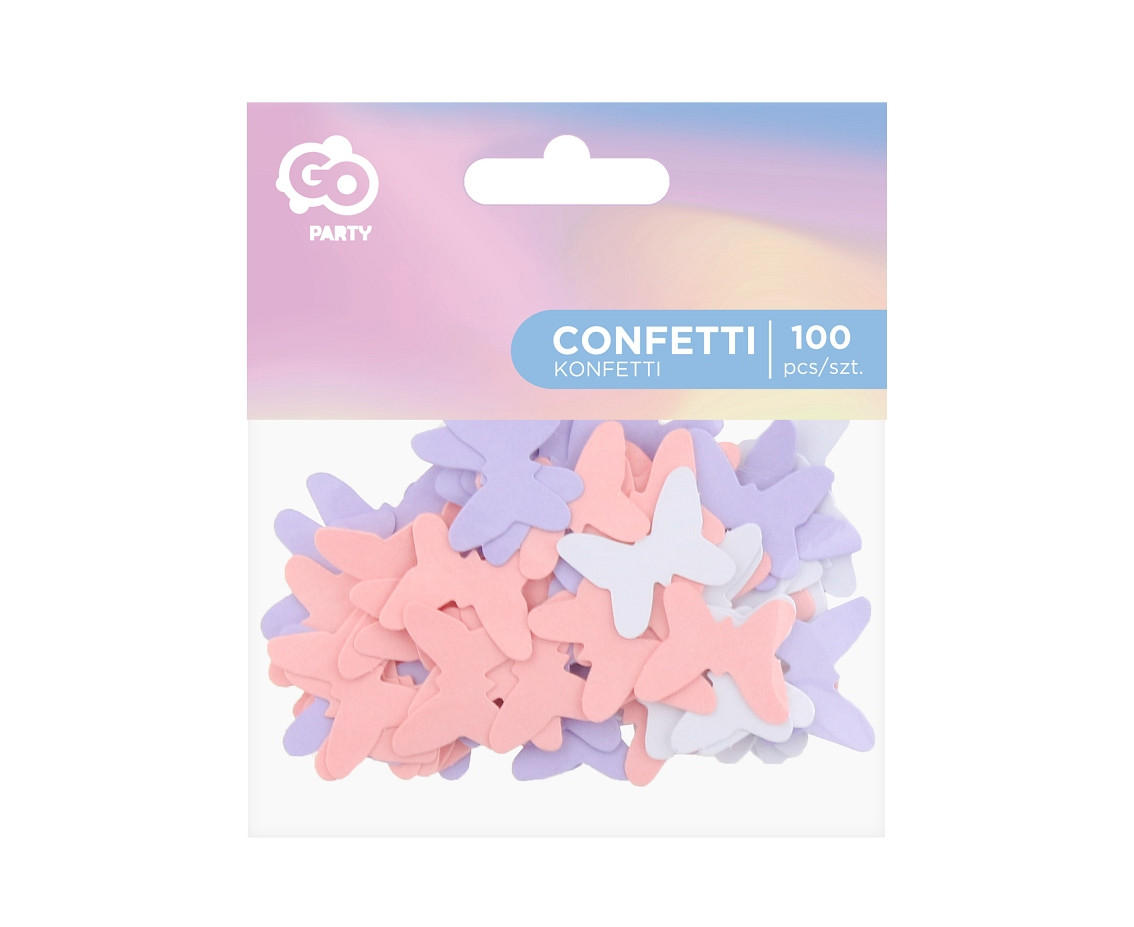Paper confetti Butterfly, 100 pcs